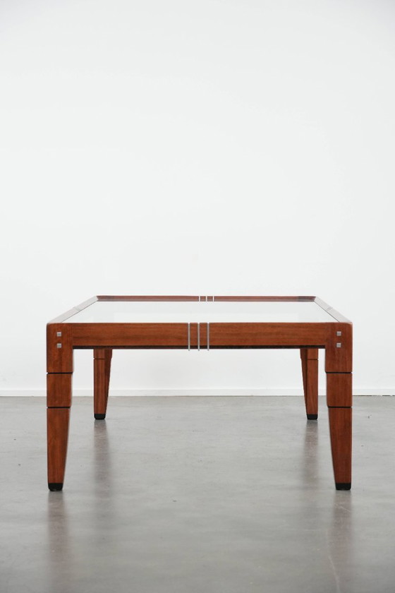 Image 1 of Mesa de centro de diseño Art Déco de Schuitema de la serie Decoforma con tablero de cristal
