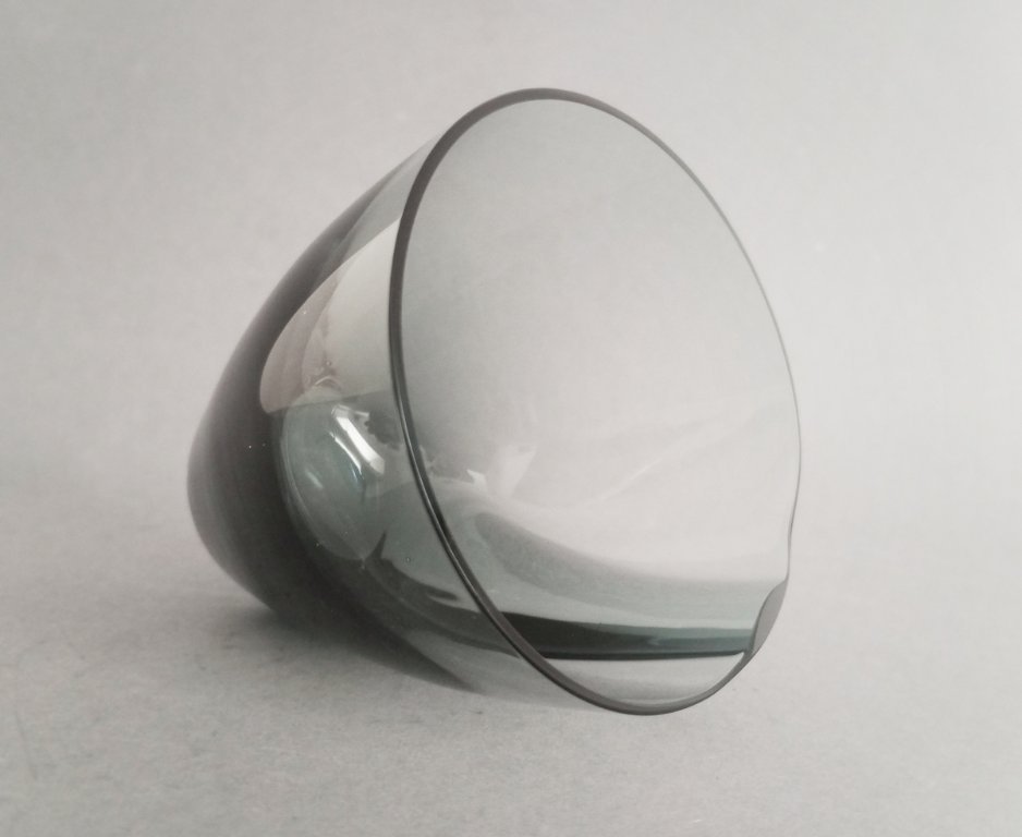 Rare SGHR Sugahara Japanese organic handmade blue smoked glass