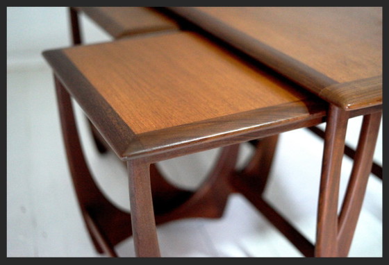 Coffee Table / Nesting Tables / G-Plan / Set of 3 / vintage / mid-century / teak, Wood, Brown (photo 8 of 14)