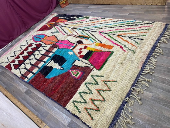 Alfombra bereber artesanal hecha a mano 2.5x1.5 m – Wool (photo 4 of 10)