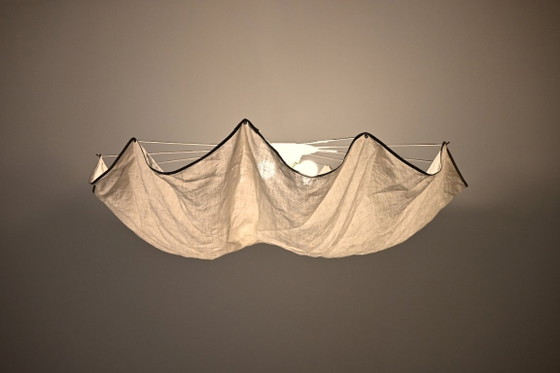 Plafoniera "Celestia" di Tobia Scarpa per Flos, anni '80 – Plafoniere, Metallo, Tessile (photo 5 of 11)