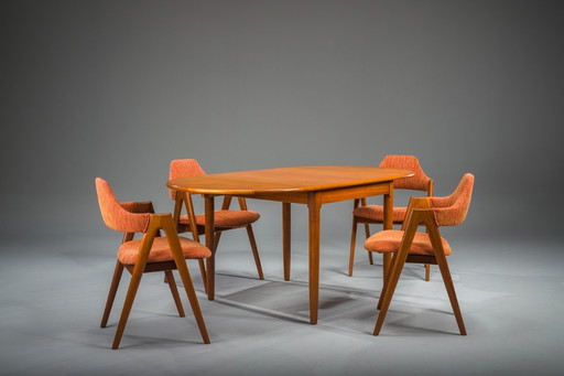Table pliante danoise en teck, Mid-Century Modern, 1960s