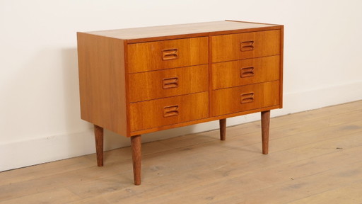 Commode danoise vintage | Teck | 6 tiroirs