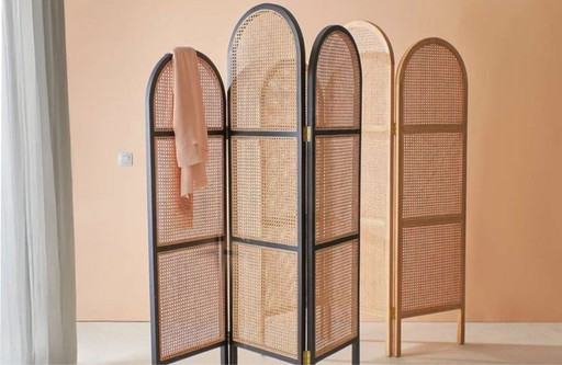 Raumteiler / HK Living Web-Raumteiler, schwarz