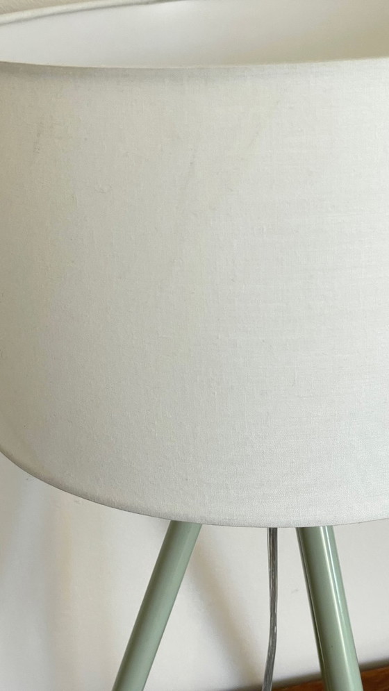 Image 1 of Green Metal Tripod Lamp, 1990s
