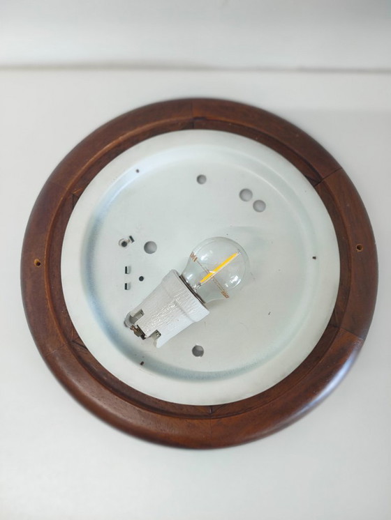 Image 1 of Lampade da parete a fienile vintage anni '70 (vetro diffuso)