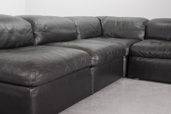 Canapé modulaire Jeep en cuir gris, années 1970, ensemble de 4 – Durlet, Canapés modulables, Leather (photo 9 of 38)