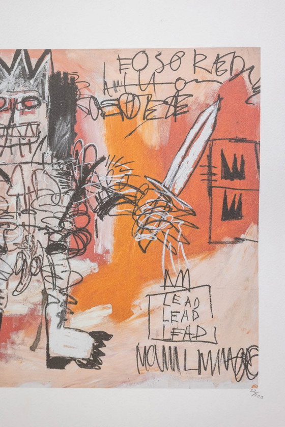 Image 1 of Jean-Michel Basquiat. Serigrafia numerata a colori. 1990 circa.
