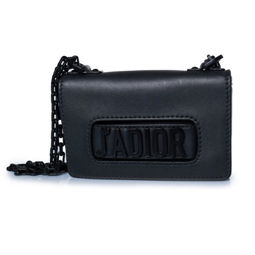Dior J’adior zwarte matte mini clutch schoudertas – schoudertassen, Calfskin