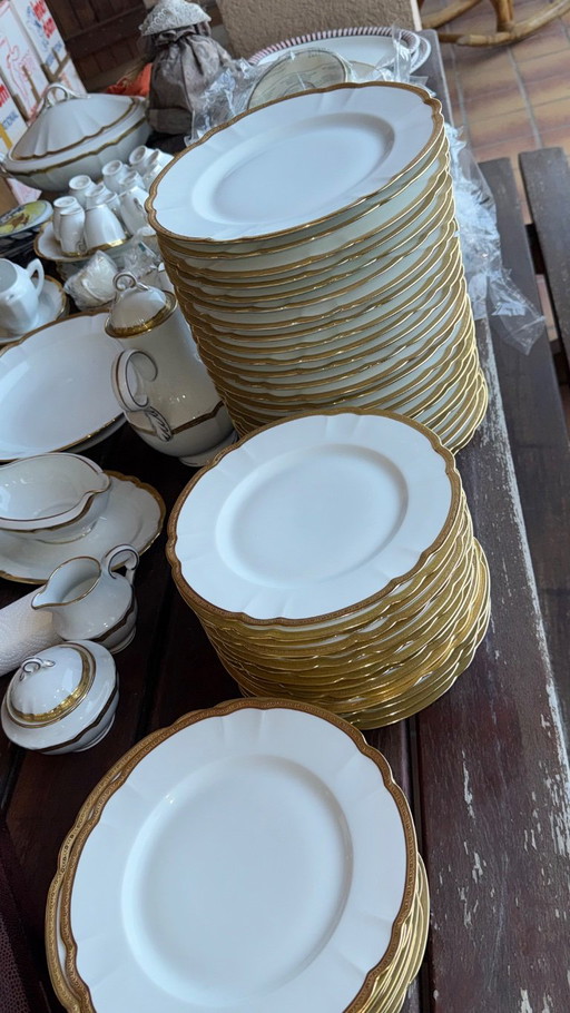 Grand Service De Table Et Café cap. Campo Haviland Limoges D'Or – servies, Porcelain