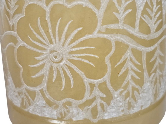 Image 1 of Tarago Esteve - Alabaster - Table lamp - Sgraffito - Spain - 3rd quarter of the 20th century