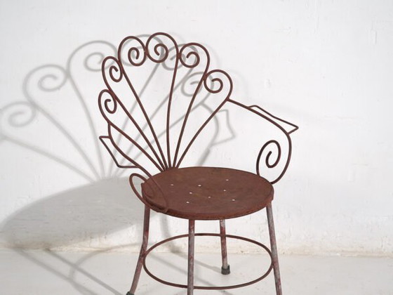 Vintage iron garden chair (c.1950) – Dining chairs, Industrieel (photo 12 of 35)