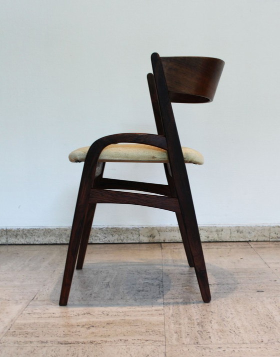 Image 1 of Set aus sechs skandinavischen Palisanderstühlen, Dänemark, 60er Jahre.