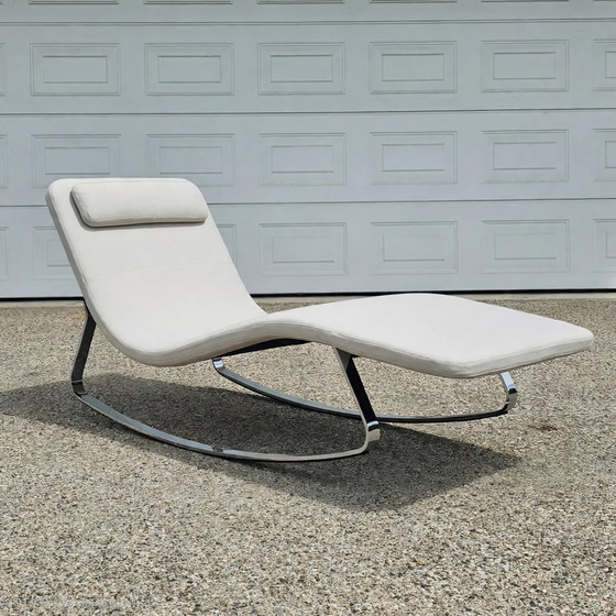 Chaise Longue Landscape B&B Italia, Metal, Textil, Crema, Modern (foto 9 de 14)