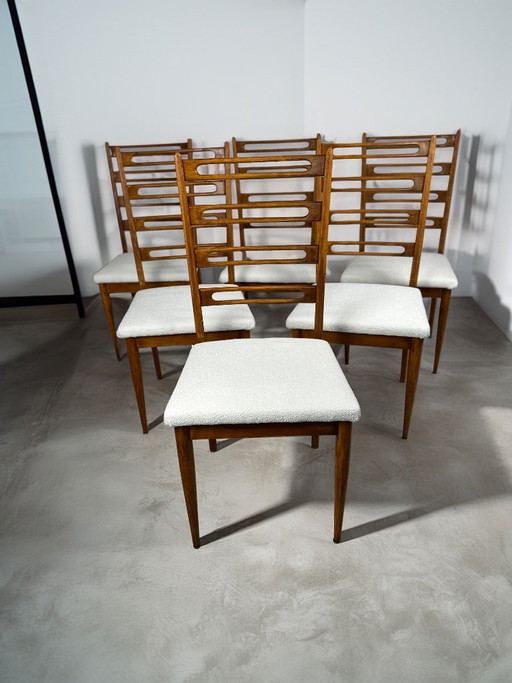Set Of 6 Scandinavian Mid-century Dining Chairs (1960s)