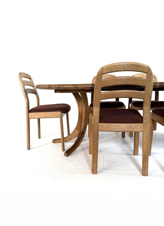 Image 1 of 6x vintage Dyrlund dining chair '70s