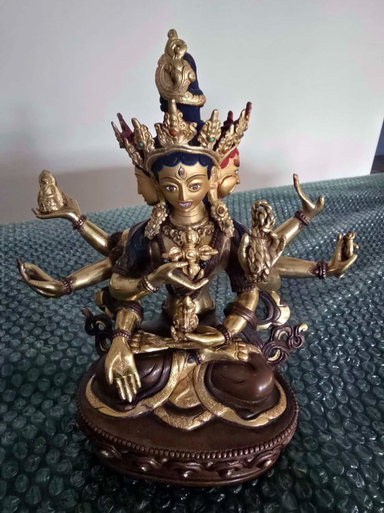 Image 1 of Vier mooie Boedha goden beelden