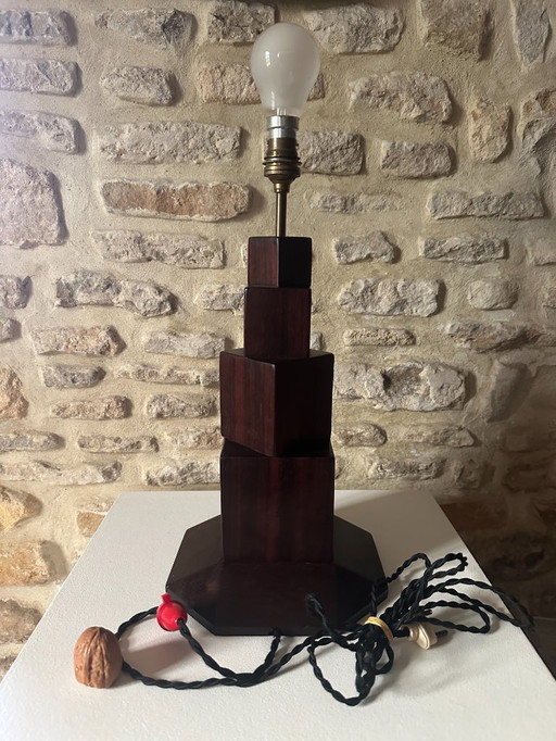 Cubist Art Deco Lamp