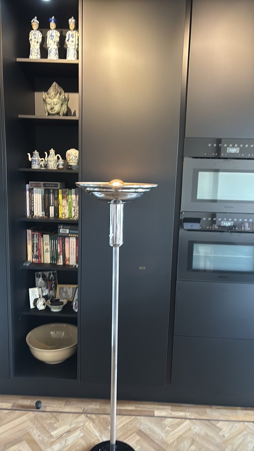 Art-Deco-Stehlampe aus Chrom, 1930er Jahre