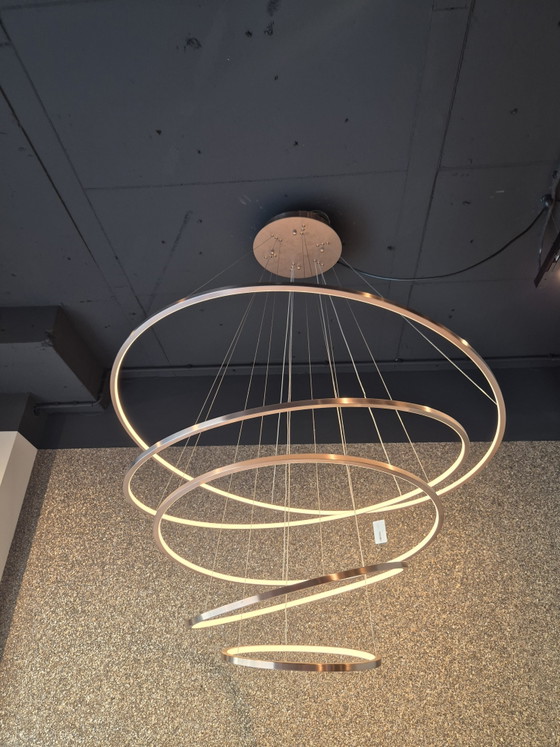 Maretti Pendant Lamp Luxury Rings - Bronze - 5 Rings on Ceiling Plate (photo 4 of 9)