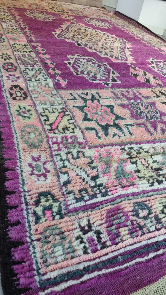 Image 1 of Tapis berbère vintage fait à la main au Maroc 200×404 Cm
