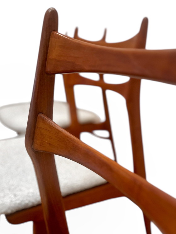 Image 1 of 4 sedie da pranzo vintage in teak Habeo Boomerang