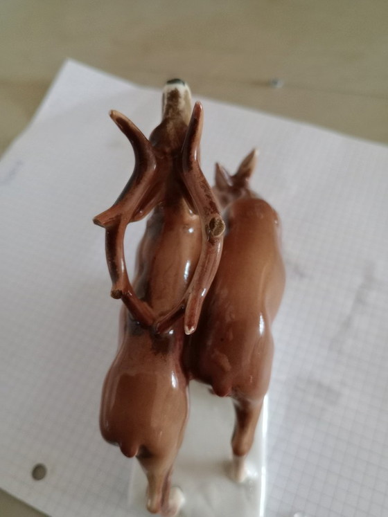 Image 1 of Vintage porseleinen hert