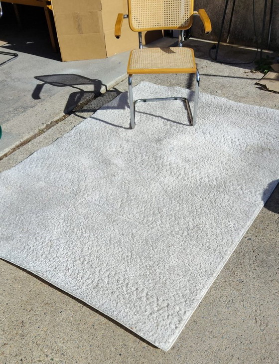 douceur d'intérieur Tappeto Rettangoli Frisé Rilievo, bianco sporco, 160 x 230 cm, Tappeti, Poliestere, Crema (foto 7 di 8)