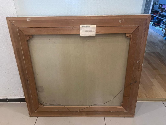 Image 1 of Herbert Hager XX secolo "Paesaggio autunnale ai margini del bosco", dipinto a olio