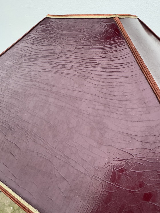 Image 1 of Grande lampe teck et bronze années 70