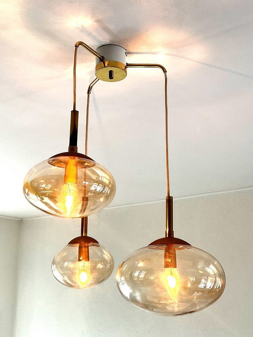 Glahutte Limburg pendant lamp - 1960s - Germany