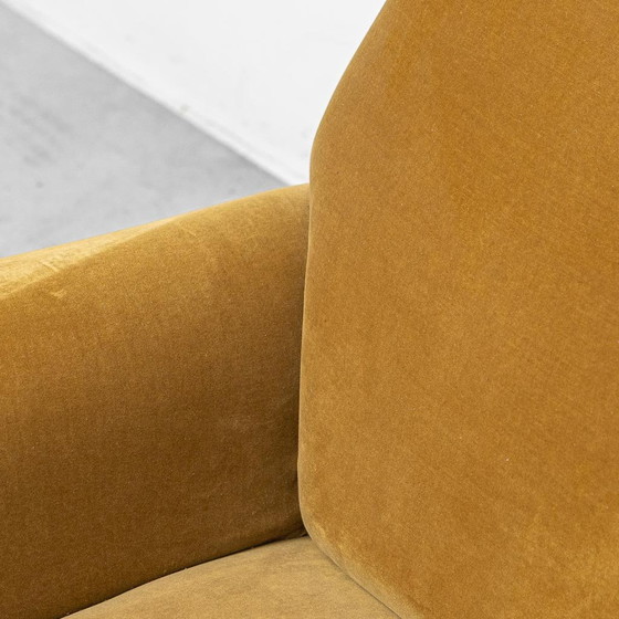 Coppia di poltrone vintage in velluto stile Gigi Radice – Design Italiano anni '50 – Metal, Velvet (photo 3 of 11)