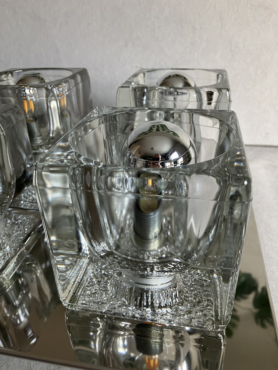 Image 1 of Peill & Putzler Plafonnier Ice cue lampe design vintage