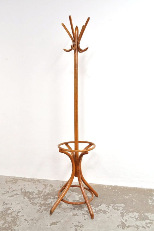 Antique Art Nouveau Thonet coat rack, 1920s