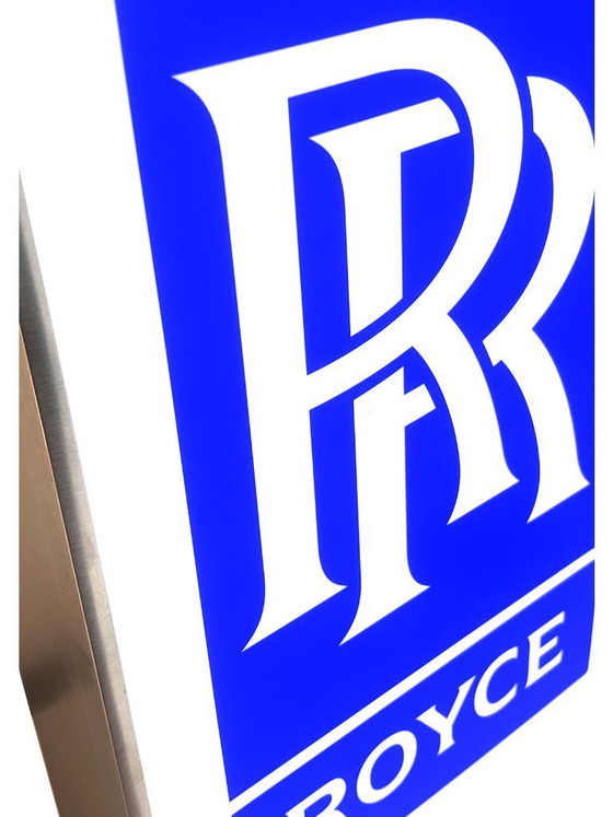 Image 1 of Coche Rolls Royce - Letrero publicitario LED - Azul
