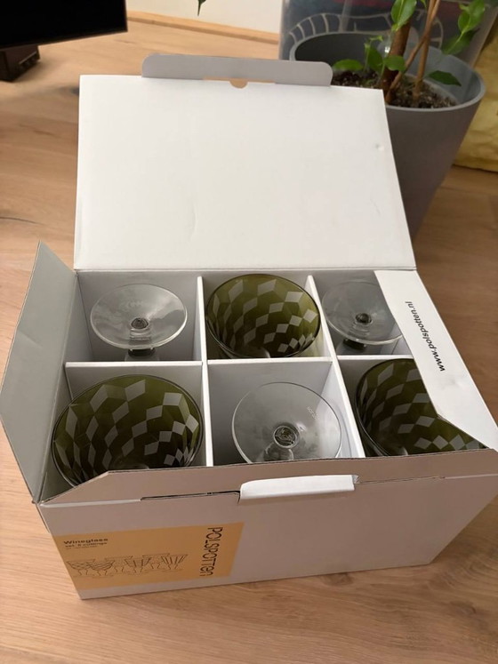 POLSPOTTEN Cuttings Bicchieri da Vino Set di 6 Un Colore – Bicchieri e caraffe, Glass (photo 3 of 5)