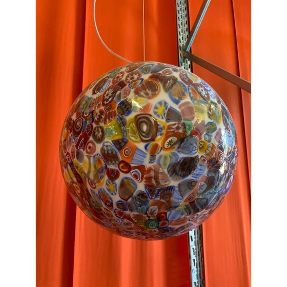 Image 1 of Sfera Murrine Multicolore in Vetro di Murano Contemporaneo