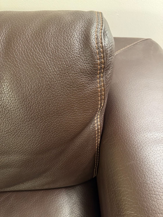 Image 1 of Roche Bobois 3-zits leren bank