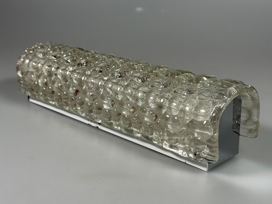 Image 1 of 60er 70er Jahre Wandleuchte Wandlampe Wall Sconce Eis Glas Space Age Design