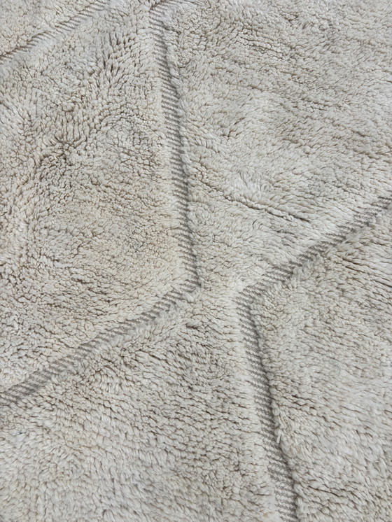 Image 1 of White Naturel Moroccan Wool Rug 