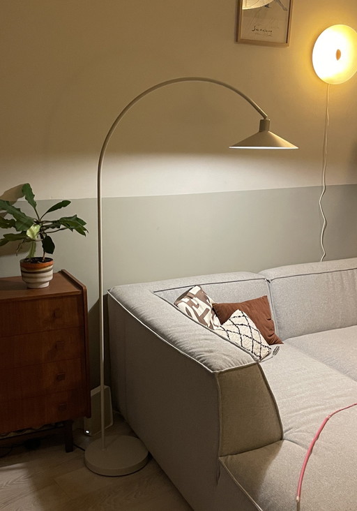Lampe arc beige - comme neuve