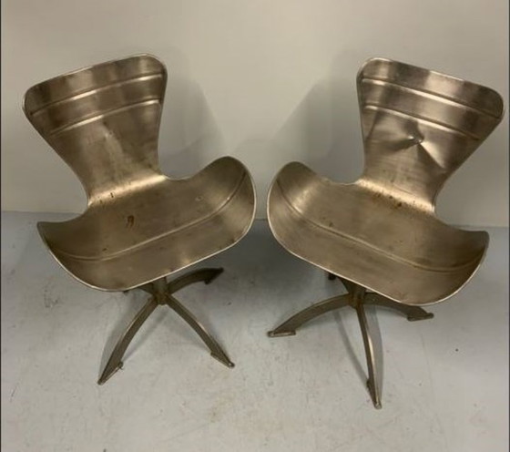 Image 1 of 2 sedie dal design in acciaio super cool