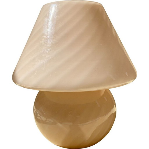 Lámpara vintage de cristal de Murano con forma de espiral, Italia, 1970
