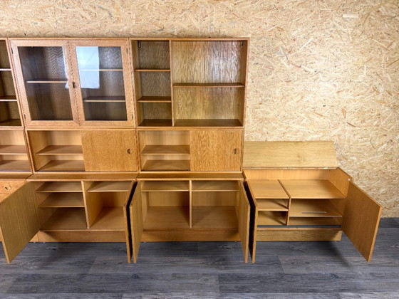 1960s/70s Teak Shelving System Wall Unit Bookshelf From HG Furniture Denmark – Bookcases, Wood (photo 12 of 21)