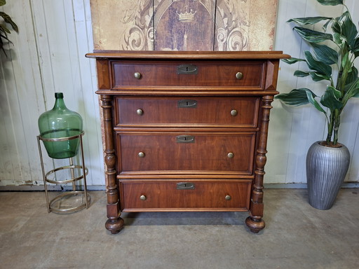 Antike Kommode aus Mahagoni, Anrichte, Wandtisch, Maße 92 x 53 cm und 99 cm hoch.