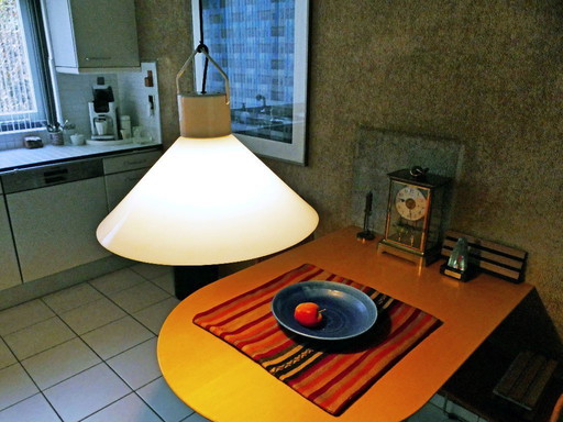 MARTINELLI design pendant lamp and desk lamp.