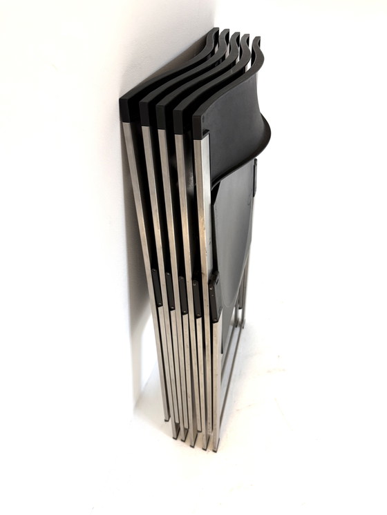 Image 1 of 5x Design-Klappstuhl, Justus Kolberg, Tecno