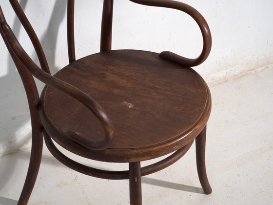 Antique bentwood Thonet armchair – Central Europe, circa 1900 – Metal (photo 26 of 40)