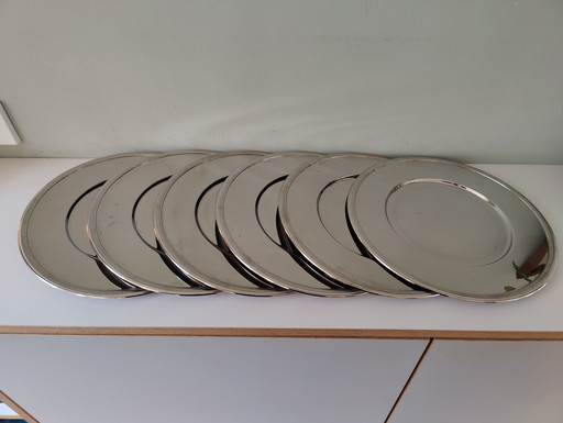 2 x Couzon 18/10 Inox Gepolijste Onderborden