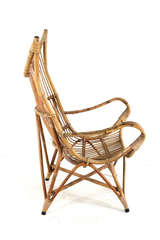 Poltrona in Rattan XL Vintage Midcentury – Poltrone (photo 11 of 12)
